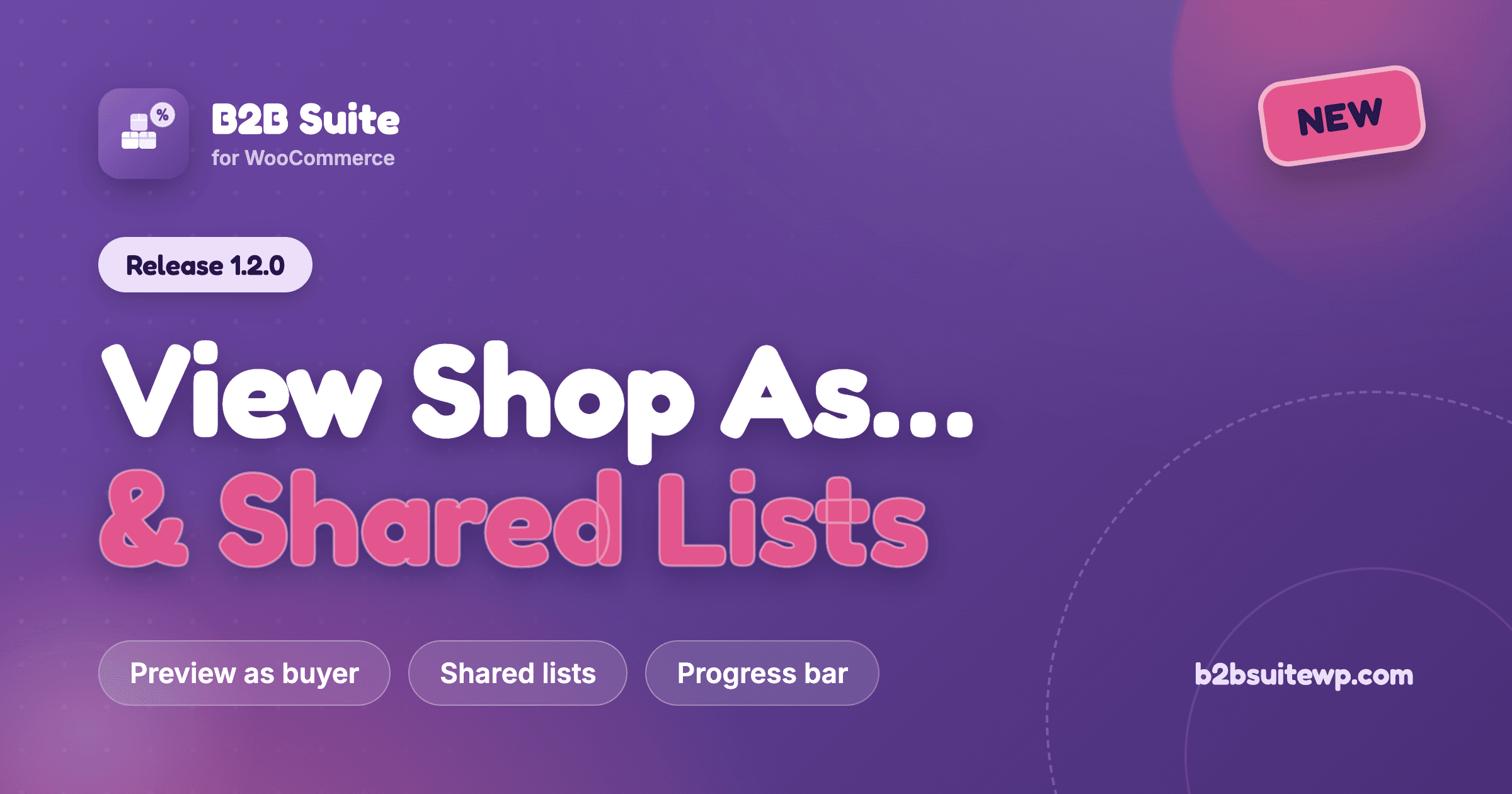 B2B Suite 1.2.0: View Shop As… and Shared Purchase Lists